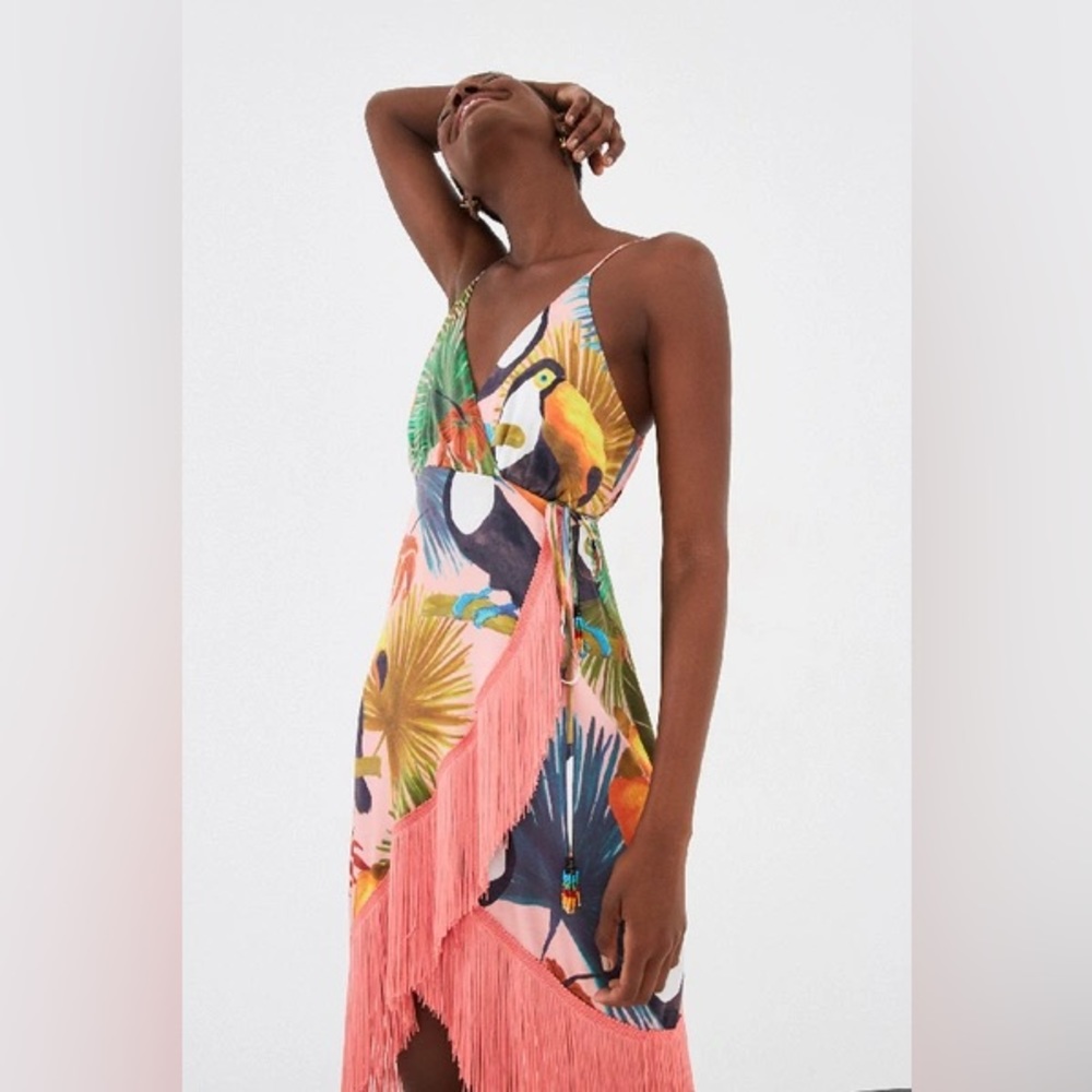 Farm Rio Wrap Dress XS